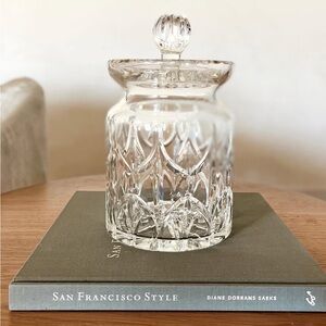 Elegant Clear Glass Jar with Lid